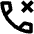 Call Rejected Icon from Outlined Line - Material Pro Set