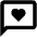 Chat Heart Icon from Outlined Line - Material Pro Set
