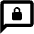 Chat Lock Icon from Outlined Line - Material Pro Set