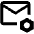 Email Setting Bolt Icon from Outlined Line - Material Pro Set