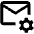 Email Setting Gear Icon from Outlined Line - Material Pro Set