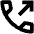 Outgoing Call Icon from Outlined Line - Material Pro Set