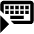 Keyboard One Hand Right Icon from Outlined Line - Material Pro Set