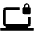 Laptop Locked Icon from Outlined Line - Material Pro Set