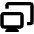 Monitor Projection Icon from Outlined Line - Material Pro Set
