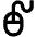 Mouse Wired Icon from Outlined Line - Material Pro Set