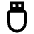 Thumbdrive Icon from Outlined Line - Material Pro Set