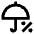 Rain Chance Icon from Outlined Line - Material Pro Set