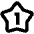 1 Star Icon from Outlined Line - Material Pro Set