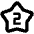 2 Star Icon from Outlined Line - Material Pro Set