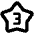 3 Star Icon from Outlined Line - Material Pro Set