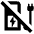 Ev Station Off Icon from Outlined Line - Material Pro Set