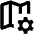 Map Setting Gear Icon from Outlined Line - Material Pro Set