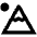 Mountain Icon from Outlined Line - Material Pro Set