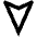 Navigation South Icon from Outlined Line - Material Pro Set