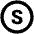 South Circle Icon from Outlined Line - Material Pro Set