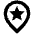 Star Location Icon from Outlined Line - Material Pro Set