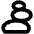 Stone Stack Icon from Outlined Line - Material Pro Set