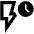 Flash Timer Icon from Outlined Line - Material Pro Set