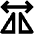 Mirror Horizontal Icon from Outlined Line - Material Pro Set