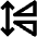 Mirror Vertical Icon from Outlined Line - Material Pro Set