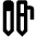 Pens Icon from Outlined Line - Material Pro Set