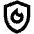 Shield Fire Icon from Outlined Line - Material Pro Set