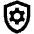 Shield Setting Gear Icon from Outlined Line - Material Pro Set