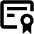Certificate Icon from Outlined Line - Material Pro Set