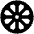 Dhammajak Bhuddhism Religion Icon from Outlined Line - Material Pro Set