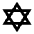 Jewish Hexagram Religion Icon from Outlined Line - Material Pro Set