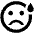 Mood Sweat Icon from Outlined Line - Material Pro Set