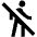 No Walking Icon from Outlined Line - Material Pro Set