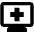 Online Medical Monitor Icon from Outlined Line - Material Pro Set