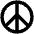 Peace Symbol Icon from Outlined Line - Material Pro Set