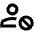 Person Block Icon from Outlined Line - Material Pro Set