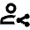 Person Share Icon from Outlined Line - Material Pro Set