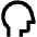 Person Side Icon from Outlined Line - Material Pro Set