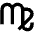 Virgo Zodiac Icon from Outlined Line - Material Pro Set