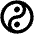 Yin Yang Symbol Icon from Outlined Line - Material Pro Set