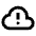 Cloud Alert Icon from Outlined Line - Material Pro Set
