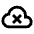Cloud Disconnect Icon from Outlined Line - Material Pro Set