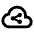 Cloud Share Icon from Outlined Line - Material Pro Set