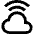 Cloud Wifi Icon from Outlined Line - Material Pro Set