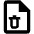 Delete File Icon from Outlined Line - Material Pro Set