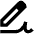 Fill And Sign Icon from Outlined Line - Material Pro Set