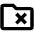 Folder Remove Icon from Outlined Line - Material Pro Set