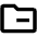 Folder Subtract Icon from Outlined Line - Material Pro Set
