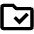 Folder Validated Icon from Outlined Line - Material Pro Set