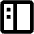 Layout Window Left Sidebar Icon from Outlined Line - Material Pro Set
